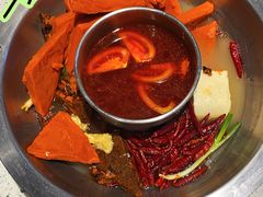 番茄鸳鸯锅-首正鲜货火锅(威尼斯一店)