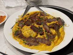 滑蛋牛叉烧捞出前一丁-有章牛杂(石厦店)