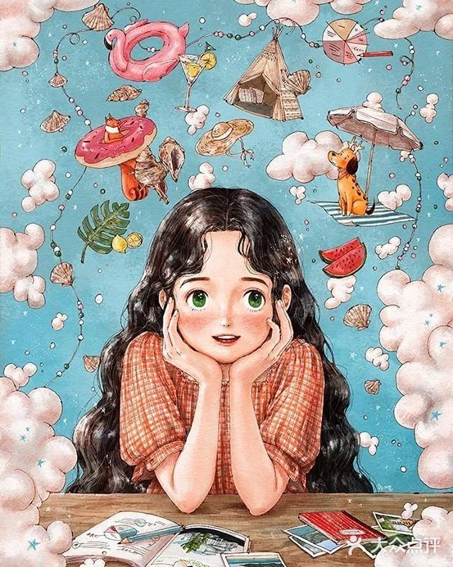 好想学画画,画出自己的生活💞💞