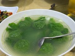 翡翠圆子汤-柏合黄记豆腐皮饭店