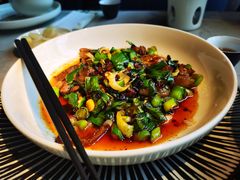 回锅土猪肉-柴门头啖汤·经典川菜·慢火汤品(锦城万达店)