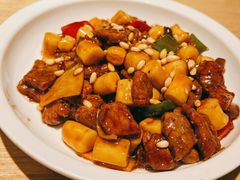 松子牛肉炒年糕-兔爸私家小厨(新北万达店)