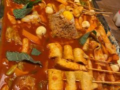 鱼饼火山炒年糕-包装马车·韩国料理·포장마차