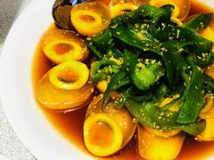 烧椒姜汁调蛋-阿庄新豫菜(航海东路店)