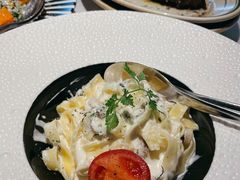 蘑菇蒜香柠檬奶油意大利面-燃扒房Steakhouse(皇庭店)
