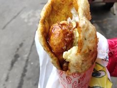 -小红车炸蛋葱油饼