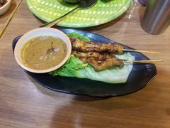白鱔沙嗲三串-班兰叶印尼美食