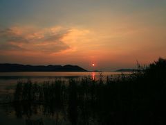在饭店拍的日落-梦缘水乡·湖景餐厅