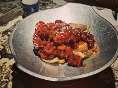 蒜香蜜汁排骨-绿茶餐厅(松江万达店)