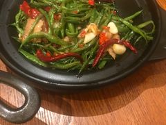 干锅五花肉芸豆丝-云海肴·汽锅鸡·云南菜(苏州中心店)