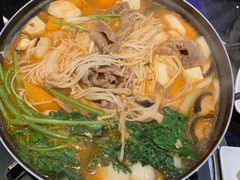 韩式肥牛蘑菇大酱火锅-青松馆韩国料理(香港中路佳世客店)