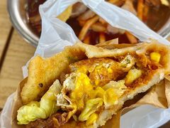 -小红车炸蛋葱油饼