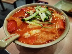 酸辣海鲜汤米线-百家鸡味馆(清泰店)