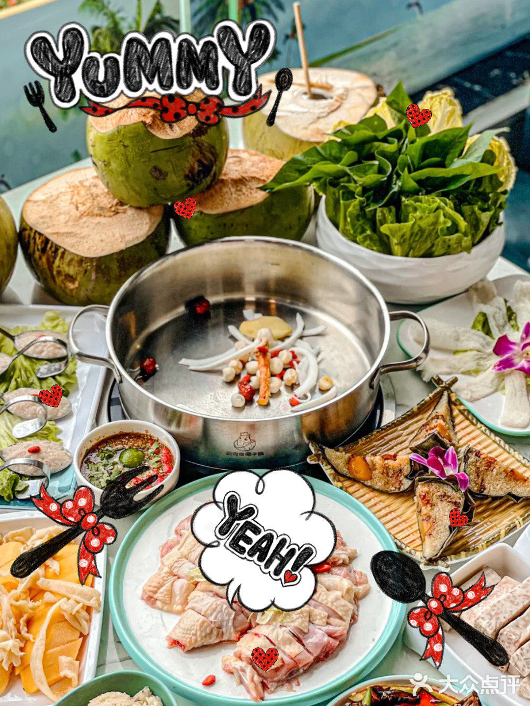 离了个大谱‼️我才知道椰子鸡这么好吃 