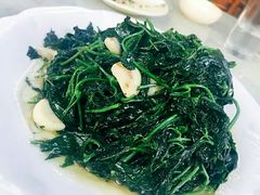 虾酱地瓜叶-农厨好味·温泉鹅·农家菜