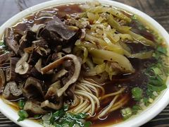 榨菜牛肉丝面-金胜胖子牛肉锅贴(五福街店)