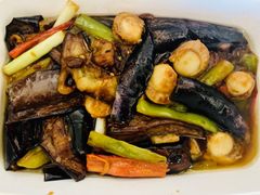 茄子烧贝仔-添福来墨鱼饺子 · 海鲜东北菜(大连星海·黄浦路店)