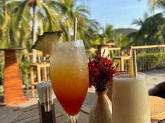 -日落吧·海景咖啡厅·餐酒吧·鸡尾酒·下午茶·乐队表演·浪漫夕阳·三亚文华东方酒店