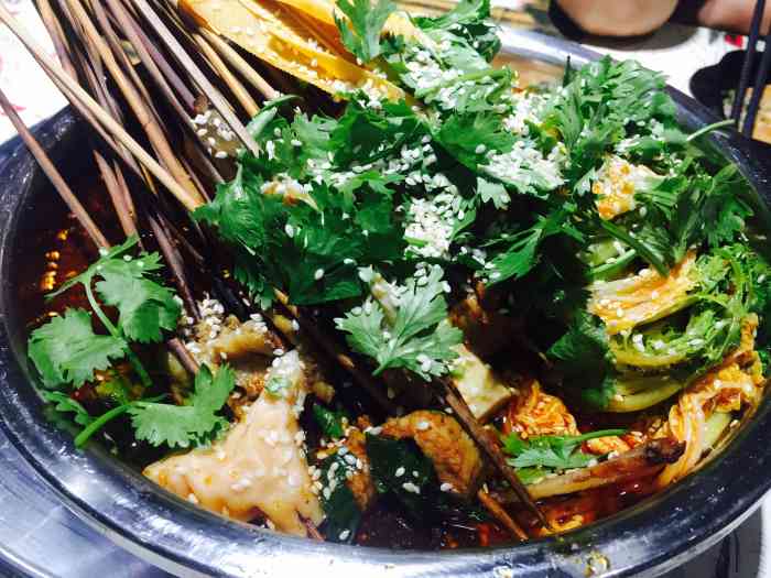 花签签成都串串火锅(紫薇田园都市店)-"卫生很好 串串也不错,烤肉好吃