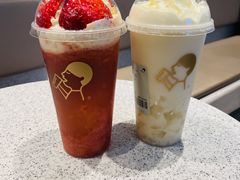 雪山莓莓桂花冻-喜茶(北京华贸购物中心店)