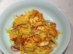 韭黄北极贝炒土鸡蛋-径山十八道·风味民间菜(华夏之心店)