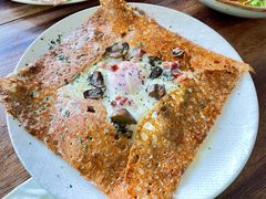 鸡蛋蘑菇熏肉荞麦可丽饼-RAC BAR(安福路店)