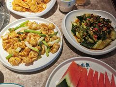 姜葱炒鱼腩-淘米捞·米汤脆鲩鱼火锅(福田皇岗店)