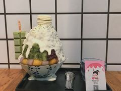 抹茶生乳かき氷-WONDER ICE 萬得冰田(建設路总店)