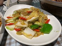 娃娃菜绿豆饼-百味地锅鸡(二店·财校分店)