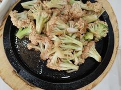 铁板虾酱啫有机菜花-新河畔海鲜酒楼(虎门店)