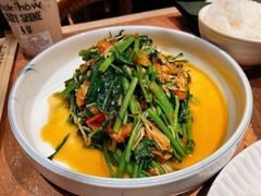 酸笋炒空心菜-浩海火燒雲傣家菜(芮欧百货店)