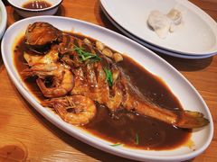 葱烧深海黄鱼-渔家风味·鲅鱼水饺·央视展播·海鲜天津菜(开发区店)