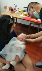 -凤鸣笔庄婴儿满月理发胎毛笔制作