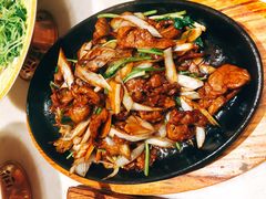 葱爆羊肉-那家小馆•北京菜•烤鸭(中关村店)