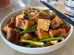 红烧山泉水豆腐-竹语饭香·原生态农庄·烧鸡·竹筒饭·河鲜(森林海白水寨店)