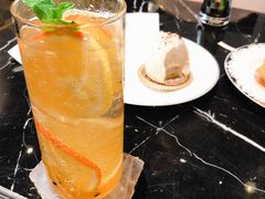 百香果气泡水-朱迪小铺.半糖奶油蛋糕(海汇港店)
