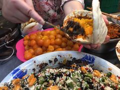 -清真马乐贝腊牛肉蛋黄菜夹馍(马蓉洒金桥店)