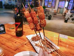 烤鱼豆腐-马路牙子地桌烤肉(工体店)