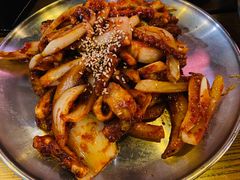 辣炒章鱼-包装马车·韩国料理·포장마차