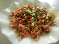 葱油溪虾-食汇坊饭店