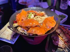 泥炉碳锅香辣蟹-西街夜油条·麻团包乌饭