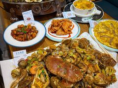 -东来菜馆•手抓海鲜家常菜•海鲜锅贴(鸽子窝店)