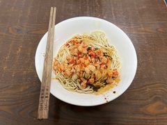 葱油拌面加辣肉-小桃园餐厅