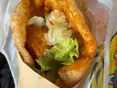 -小红车炸蛋葱油饼