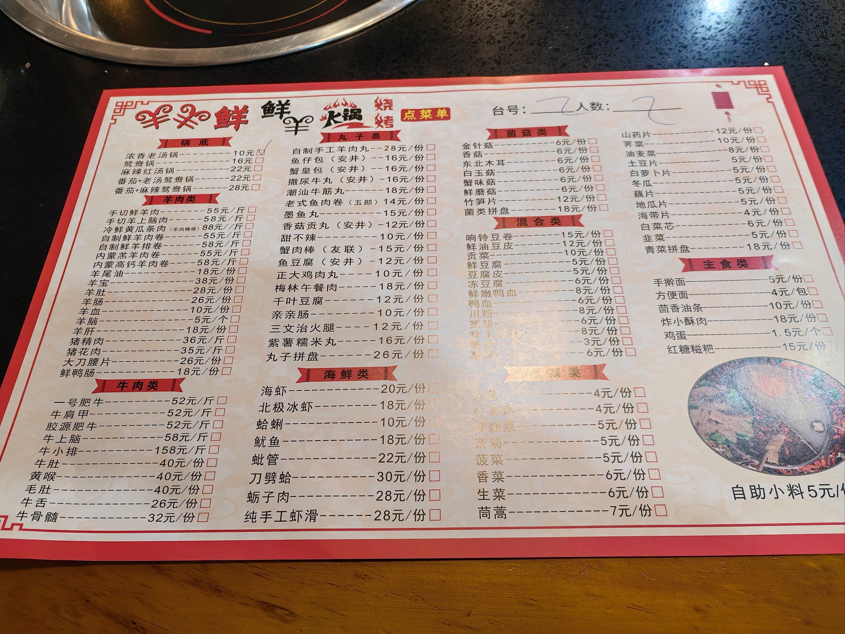 大冬天,晚餐涮羊肉是不错的选择,涮羊肉的