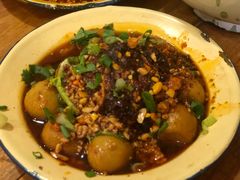 虎皮鹌鹑蛋-拈签一笑黄牛肉辣卤串串