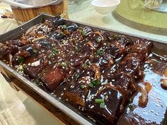 石板麒麟茄子-黄家饺子东北特色菜馆(湖滨商业街店)