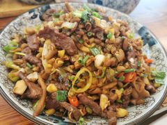 牛肉鸡肠炒面-跃跃鸡肠面(人民北路店)