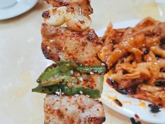 五花蒜瓣青椒-同裕烧烤·海鲜·家常菜(杰座·欧洲城店)
