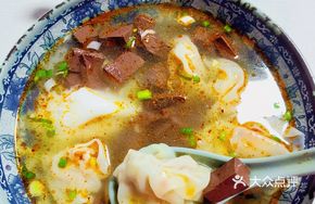 Duck Blood, Duck Intestine, and Duck Liver Dumplings